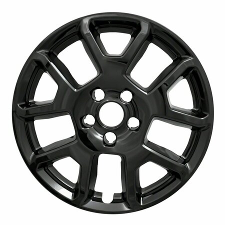 COAST2COAST 17", Five V-Style Spoke, Painted Black, ABS Plastic, Set Of 4 IWCIMP443BLK